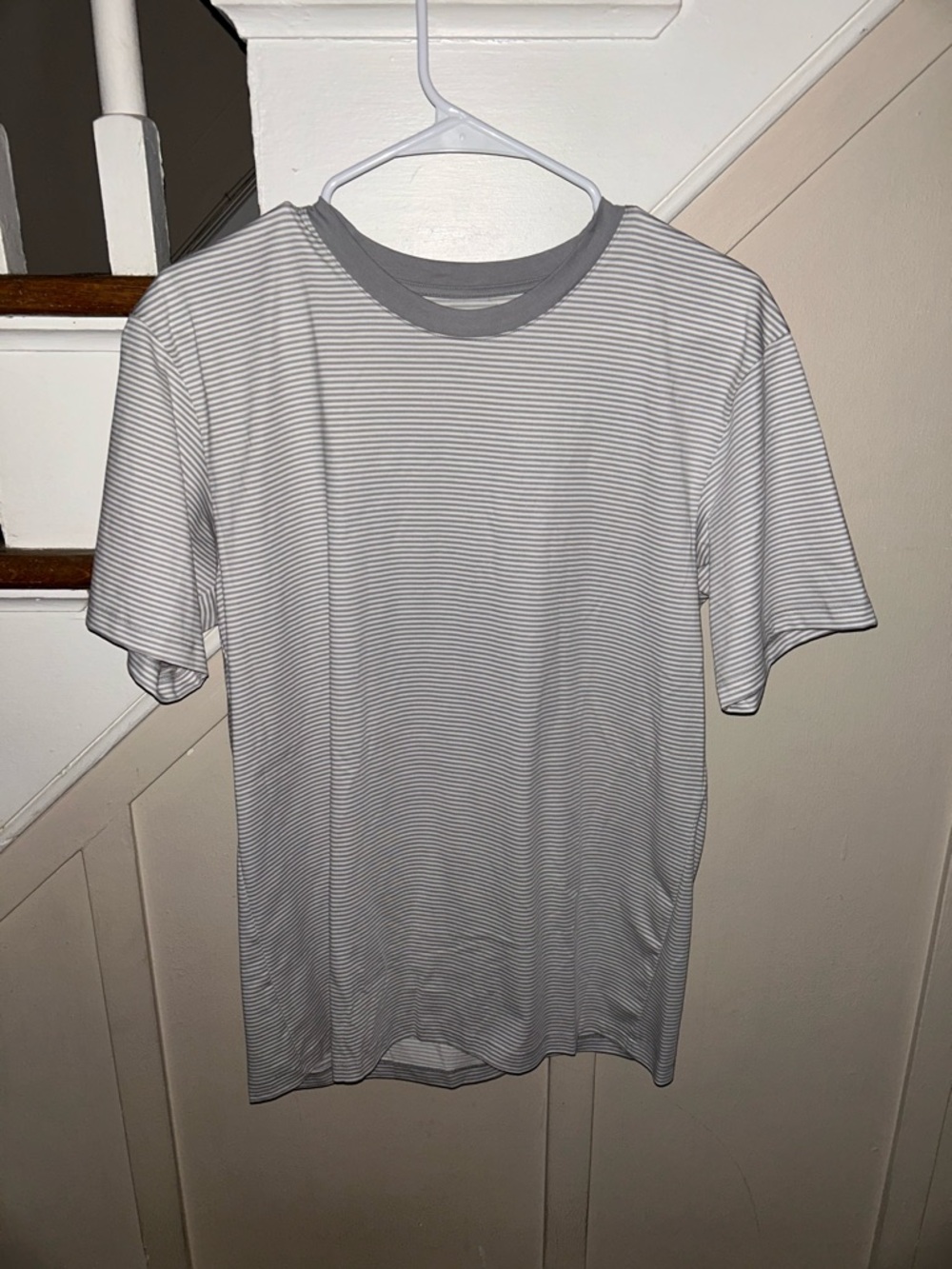 Uniqlo - Men’s - Medium - AIRism Cotton T-Shirt | Striped | Contrast Trim